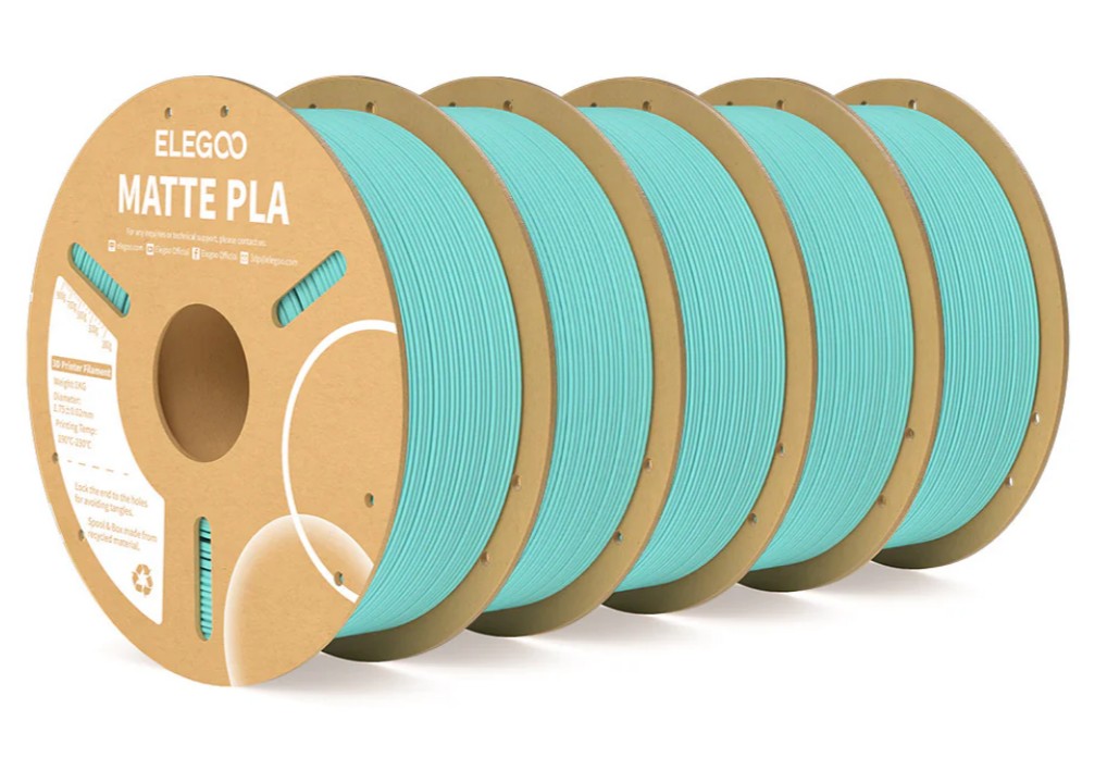 ELEGOO MATTE PLA FILAMENT TEAL GREEN 1KG