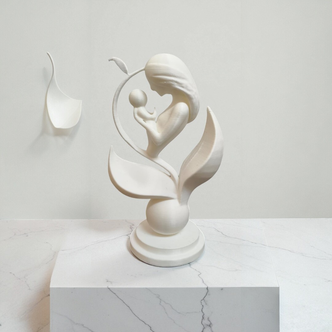 3D Mother and baby Decorative Art Model
