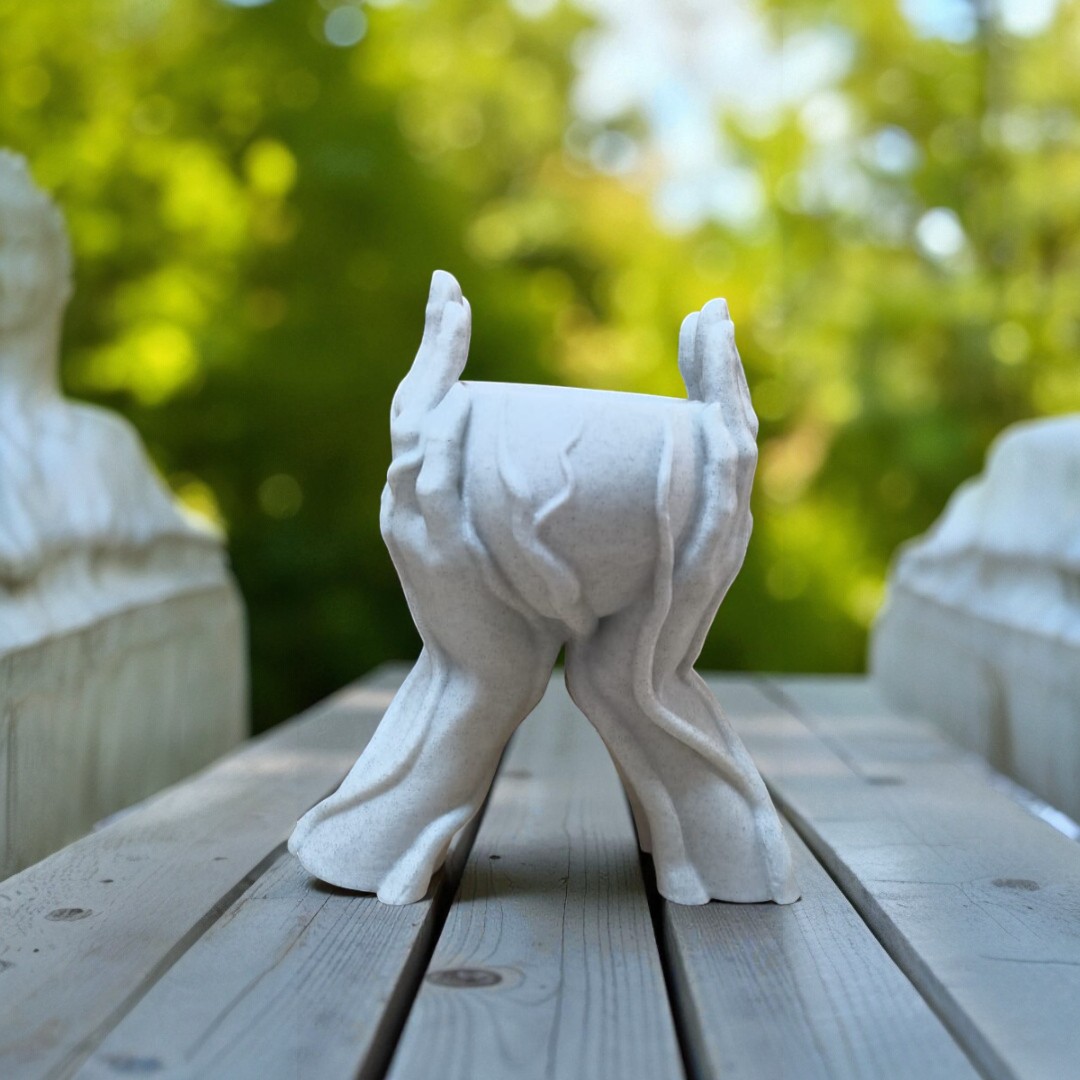 Heart & Hand- Guardian of Love Vase